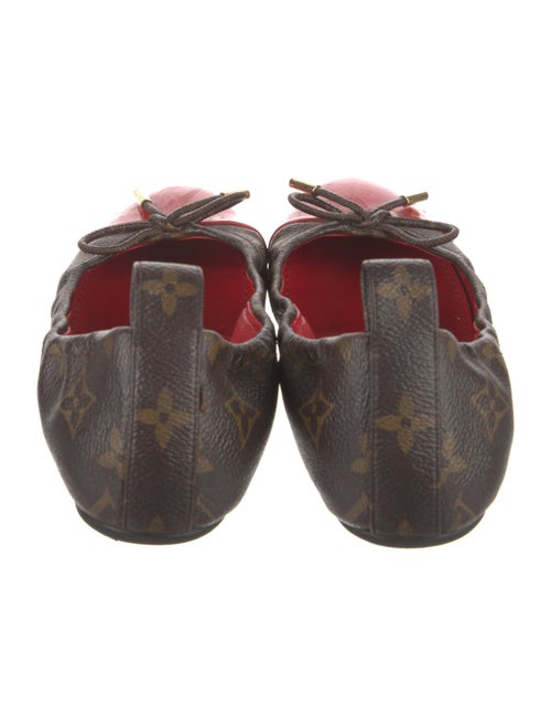 Louis Vuitton LV Monogram Bow Accents Ballet Flats