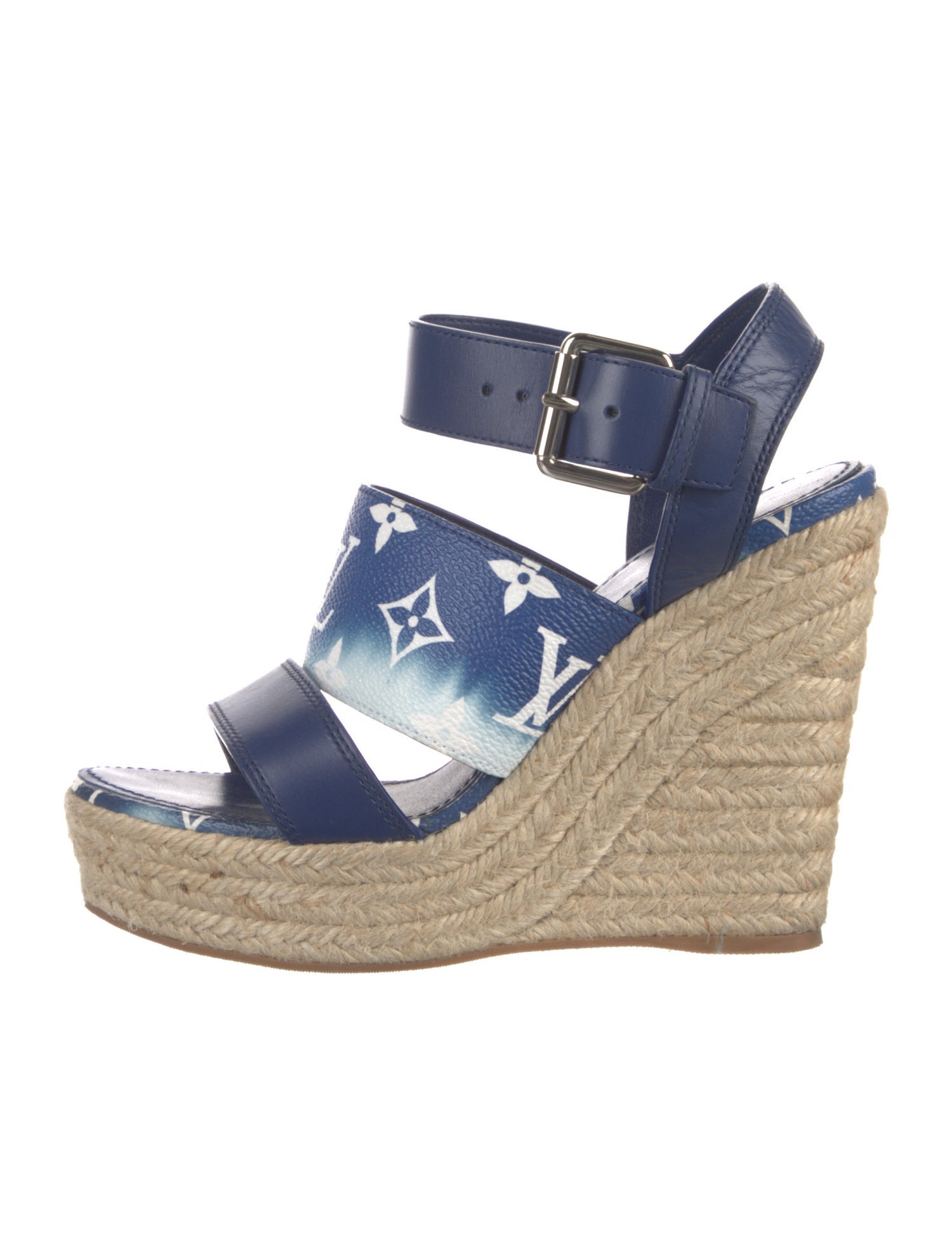 Louis Vuitton LV Monogram Leather Espadrilles