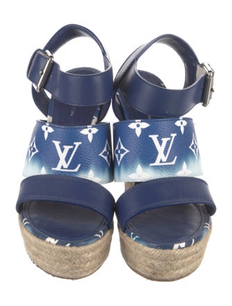 Louis Vuitton LV Monogram Leather Espadrilles