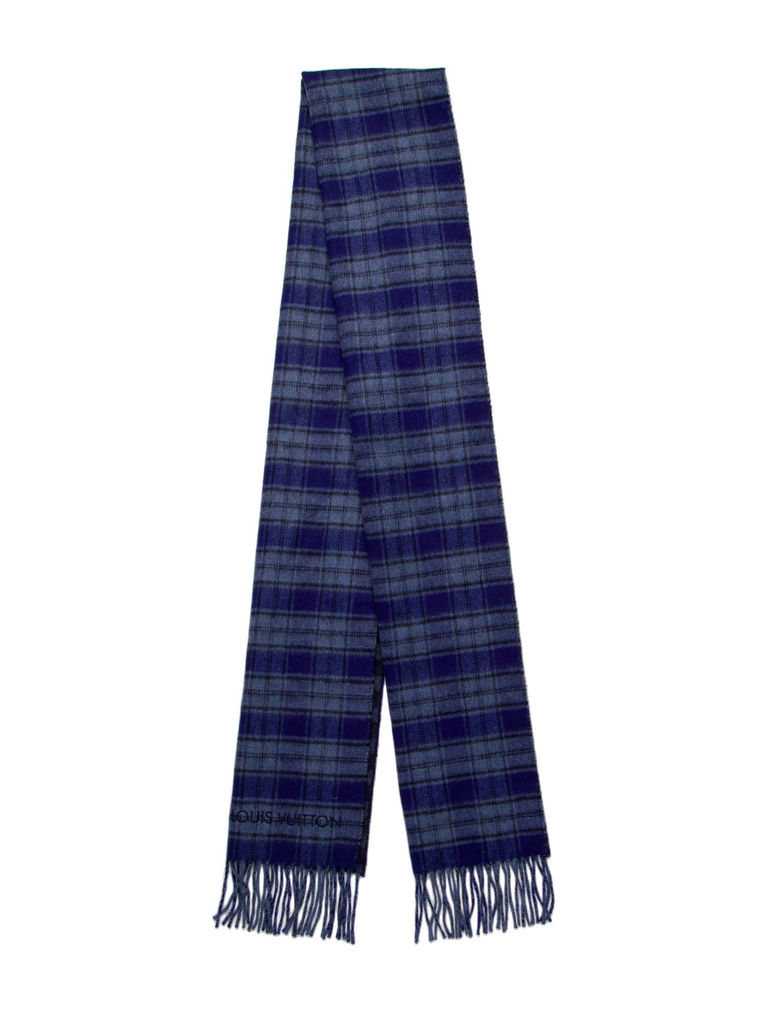 Louis Vuitton Damier Tartan Cashmere Scarf