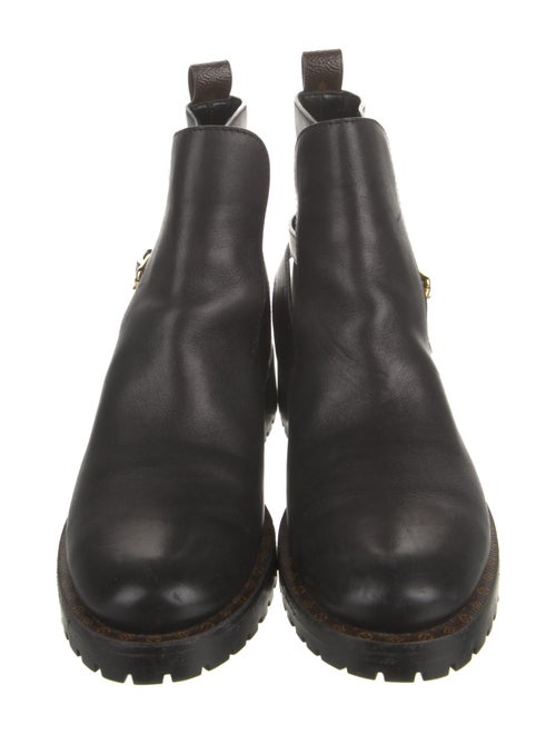 Louis Vuitton LV Monogram Leather Moto Boots
