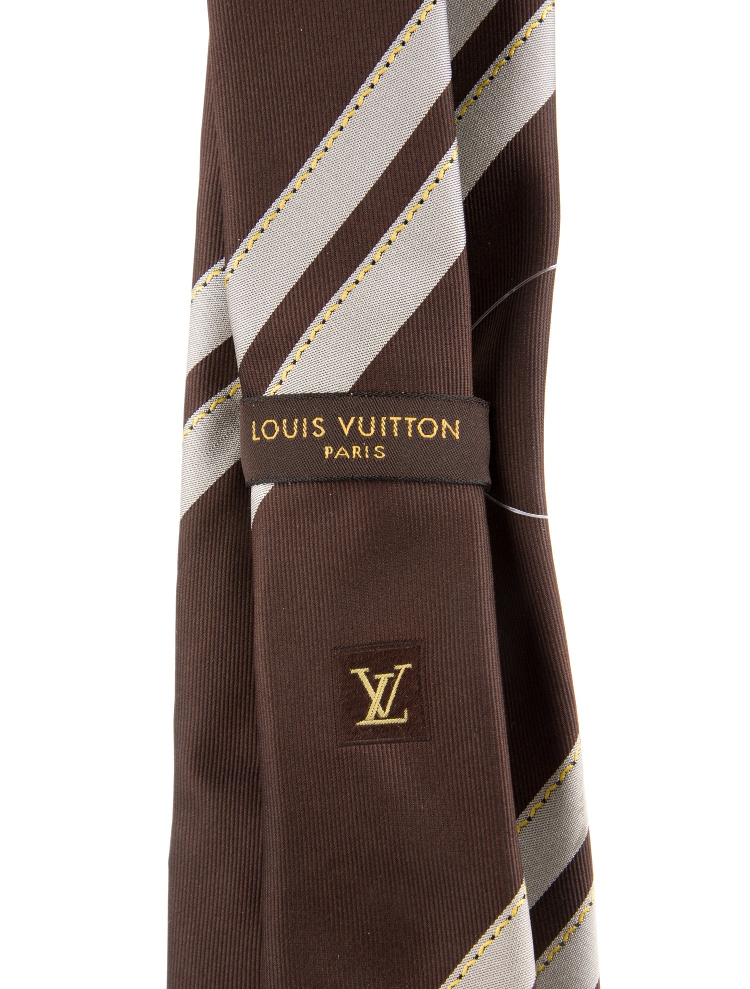 Louis Vuitton Pattern Print Silk Tie