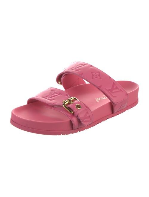 Louis Vuitton LV Monogram Leather Slides