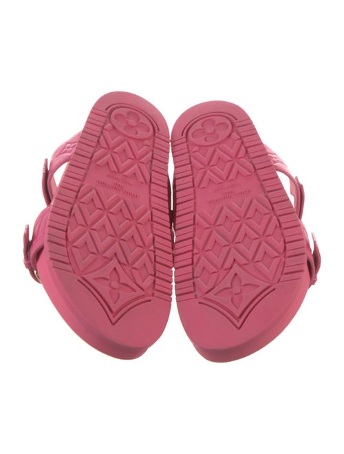 Louis Vuitton LV Monogram Leather Slides