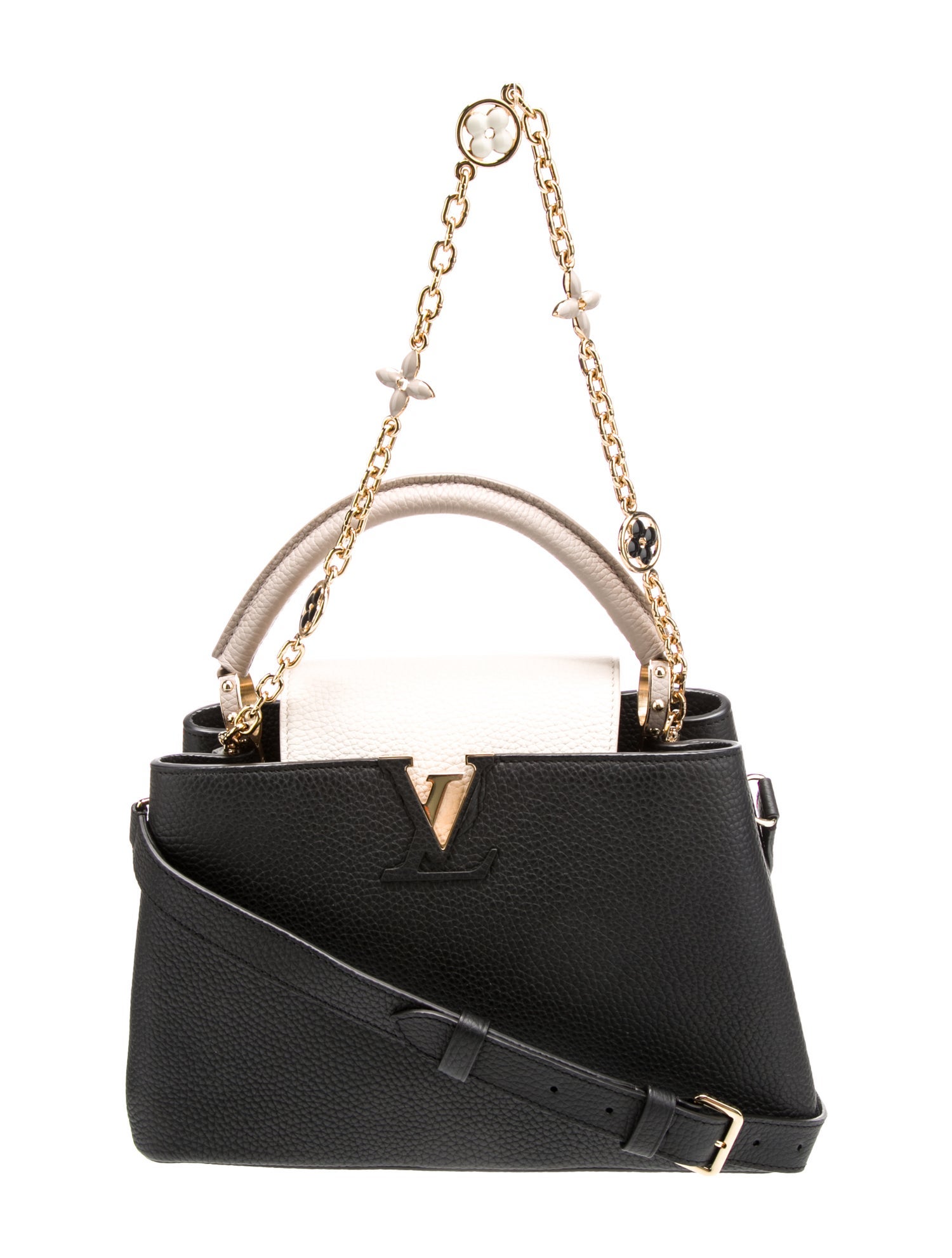 Louis Vuitton Leather Capucines MM