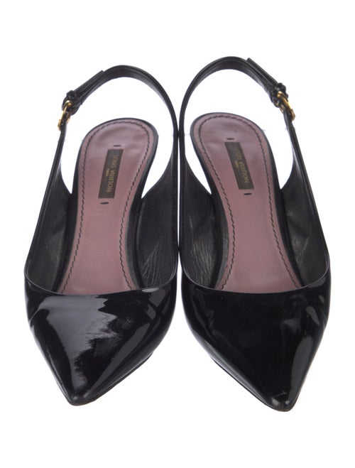 Louis Vuitton Patent Leather Slingback Pumps