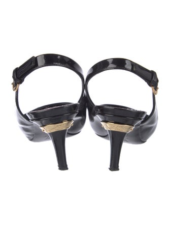 Louis Vuitton Patent Leather Slingback Pumps