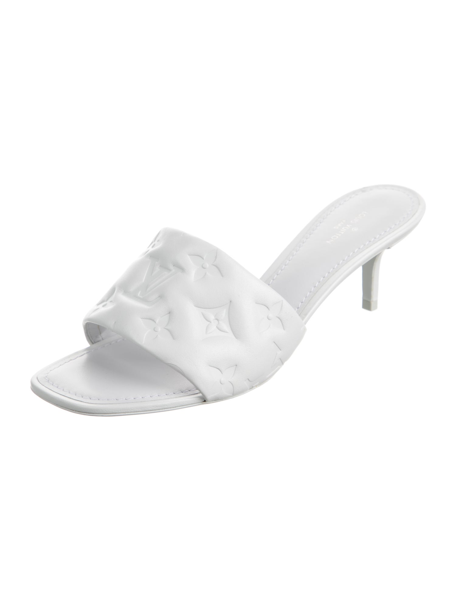 Louis Vuitton LV Monogram Leather Slides