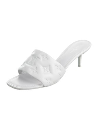 Louis Vuitton LV Monogram Leather Slides