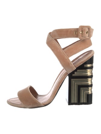 Louis Vuitton Velvet Sandals