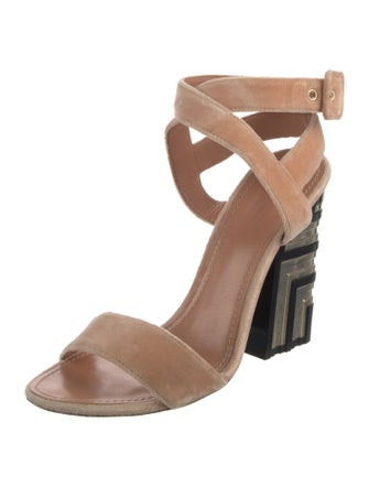Louis Vuitton Velvet Sandals
