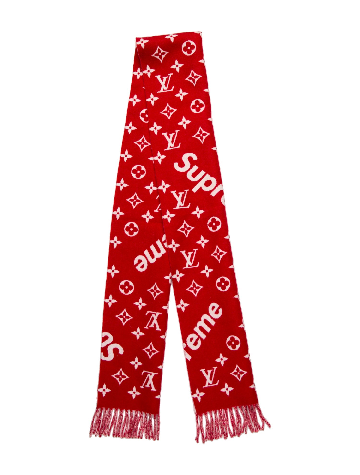 Louis Vuitton x Supreme Wool 2017 Scarf