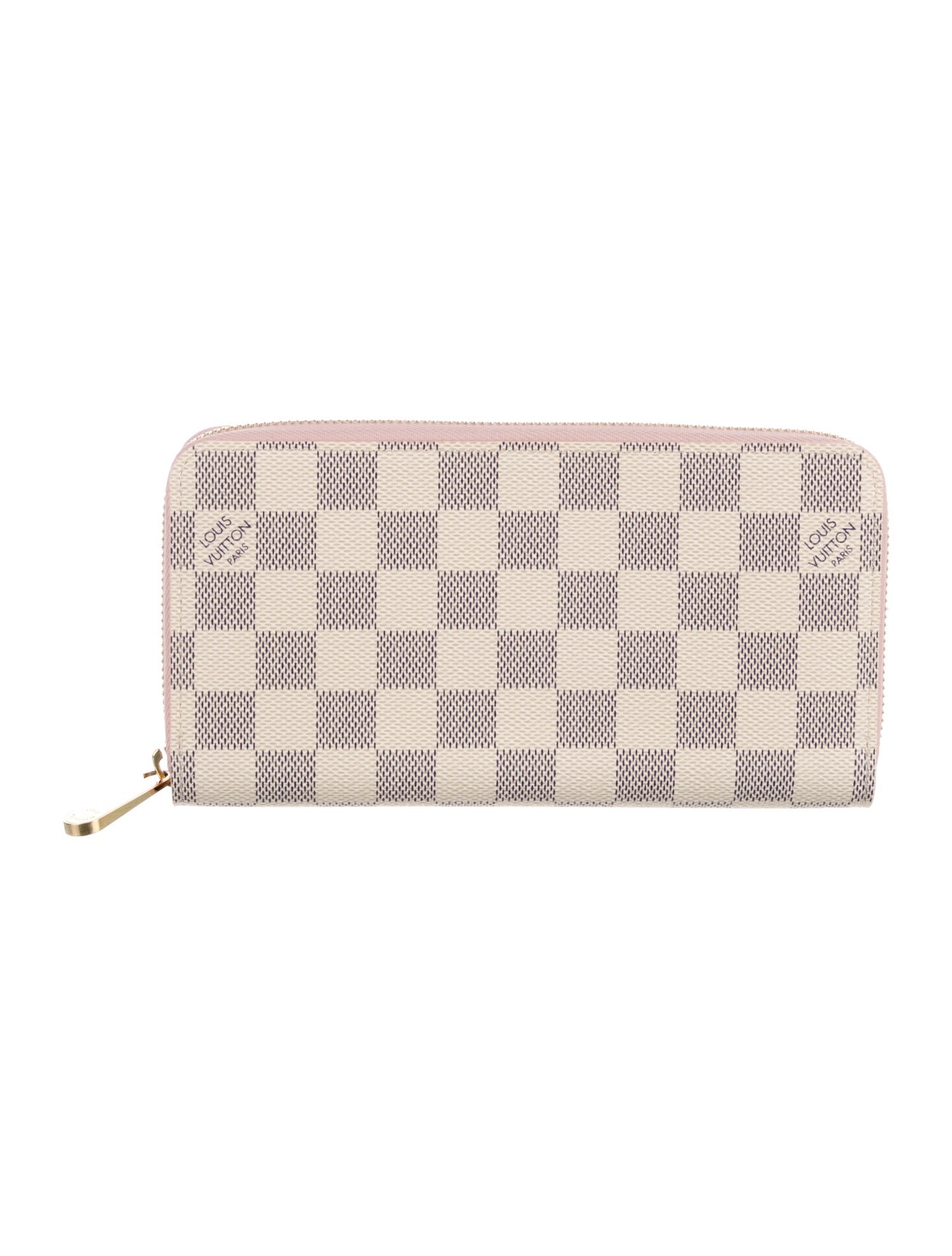 Louis Vuitton Damier Azur Pattern Coated Canvas Zippy Wallet