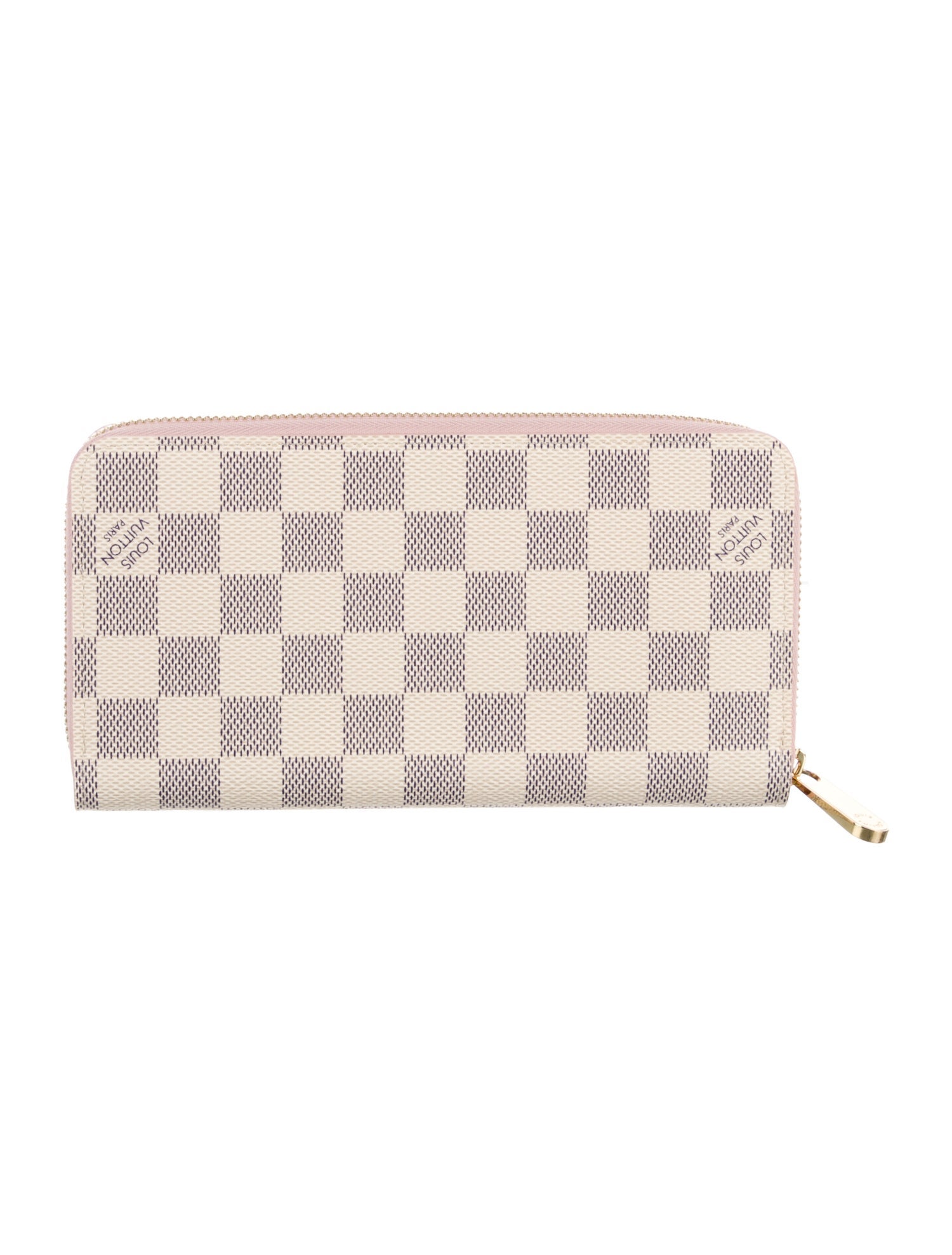 Louis Vuitton Damier Azur Pattern Coated Canvas Zippy Wallet