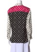 Louis Vuitton Silk Printed Button-Up Top