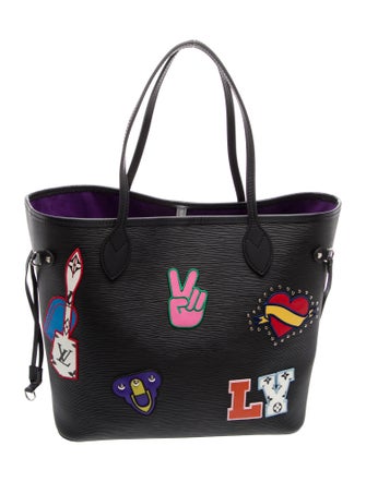 Louis Vuitton Monogram Patches Neverfull w/Pouch MM