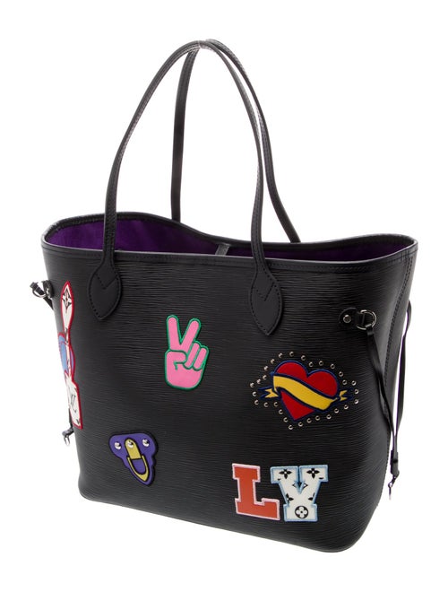 Louis Vuitton Monogram Patches Neverfull w/Pouch MM