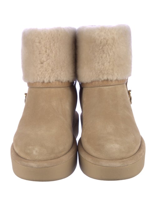 Louis Vuitton Suede Lace-Up Boots
