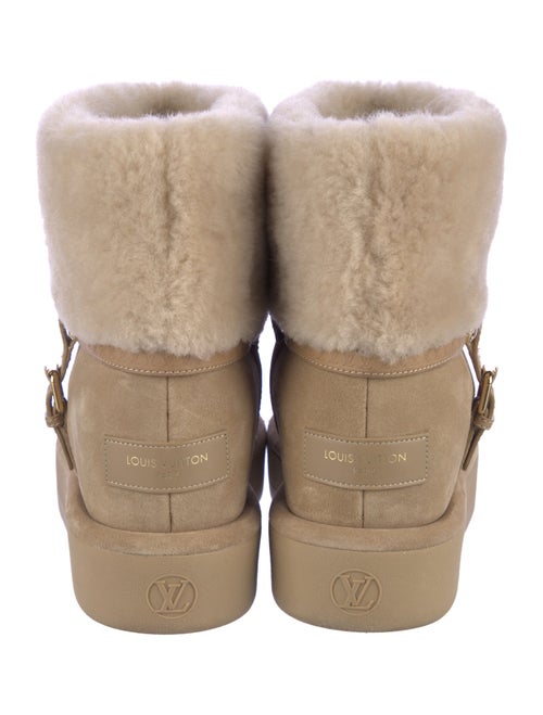 Louis Vuitton Suede Lace-Up Boots