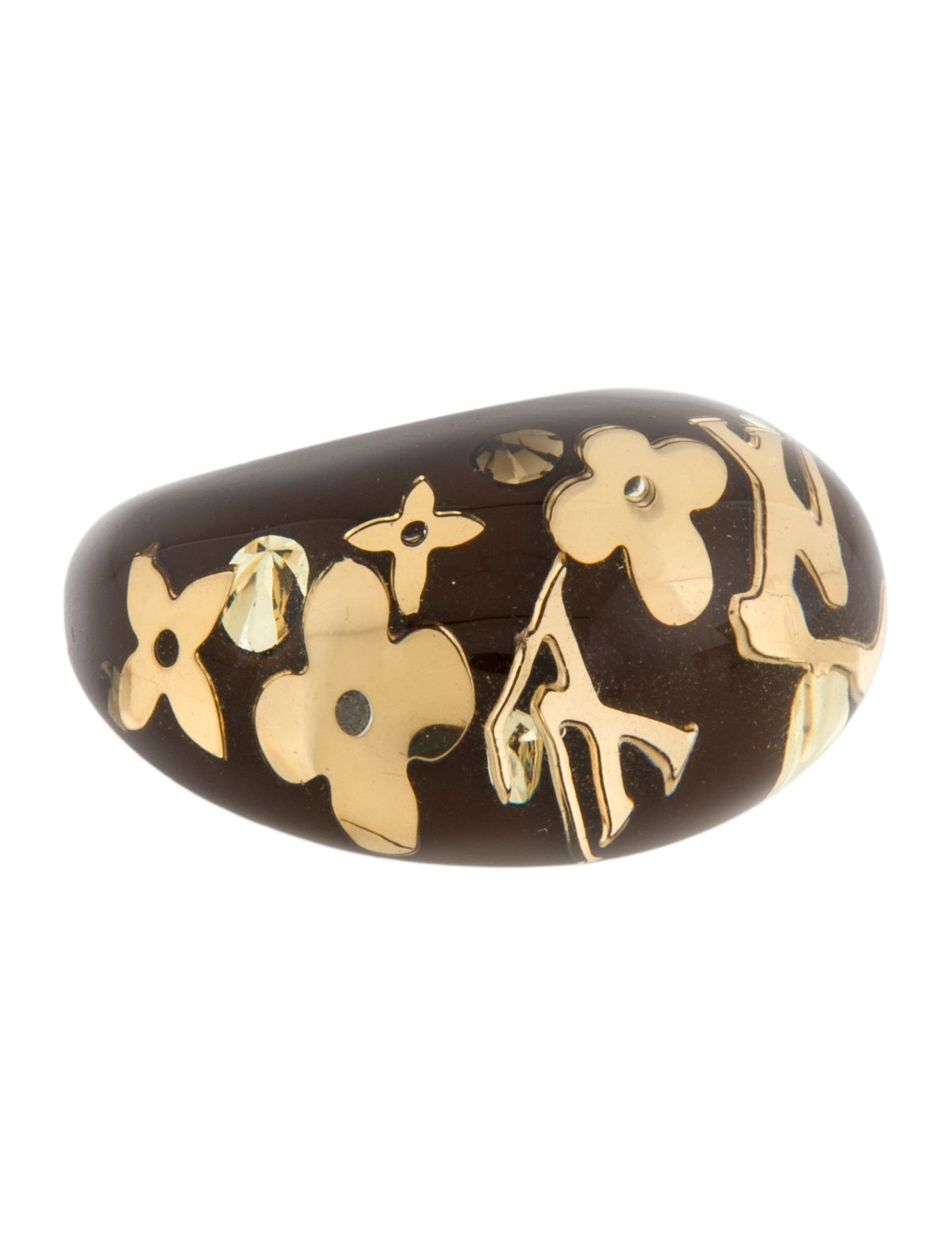 Louis Vuitton Crystal & Resin Inclusion Ring