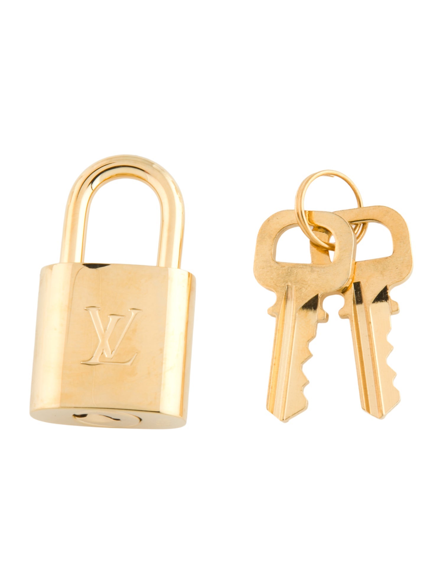 Louis Vuitton Brass Lock & Key Set