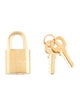 Louis Vuitton Brass Lock & Key Set