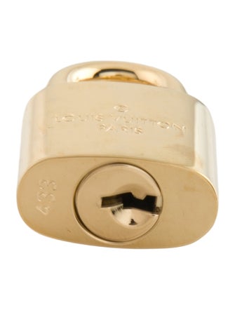 Louis Vuitton Brass Lock & Key Set