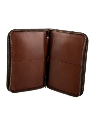 Louis Vuitton Monogram Zip Agenda Cover
