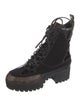 Louis Vuitton LV Monogram Suede Combat Boots