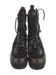 Louis Vuitton LV Monogram Suede Combat Boots