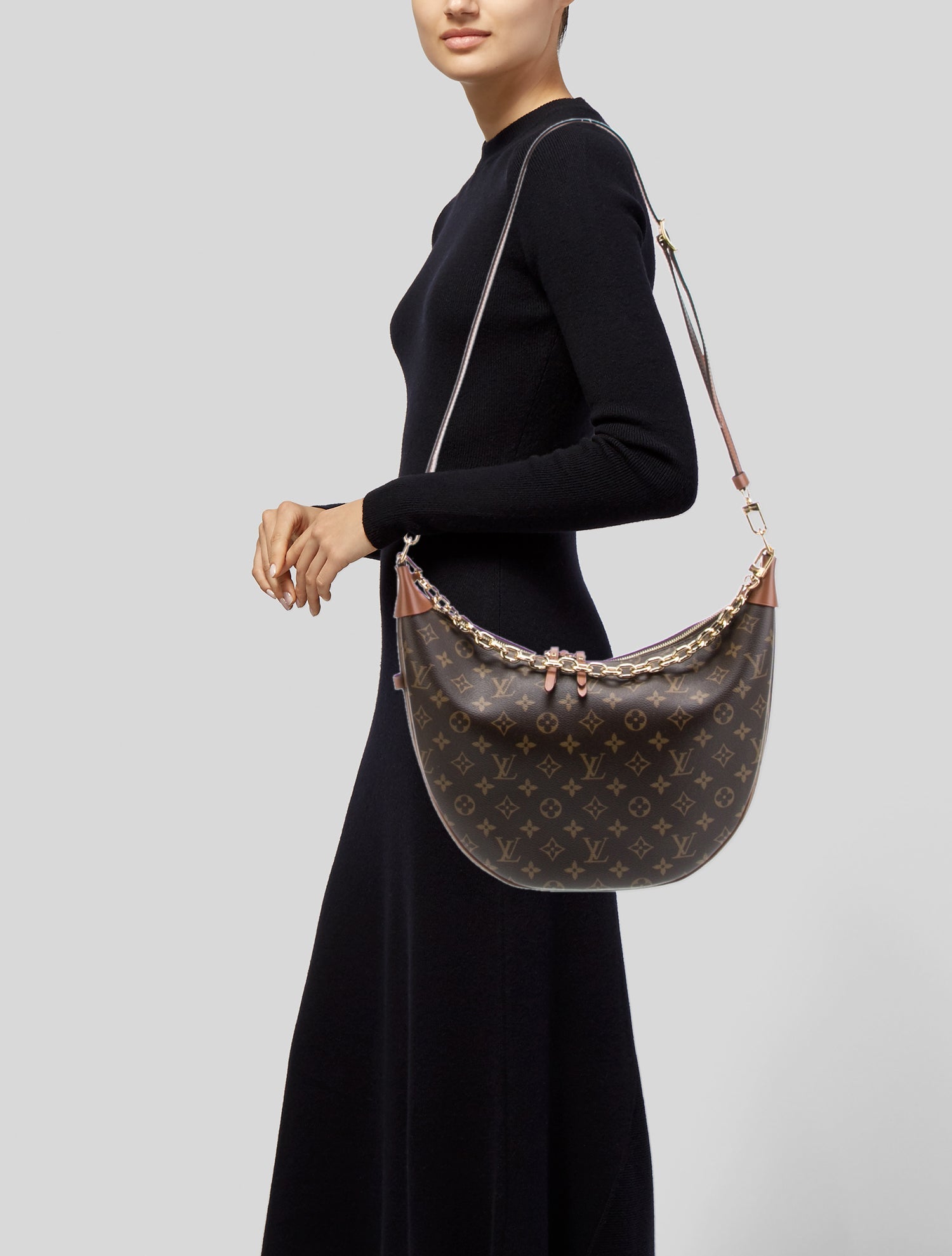 Louis Vuitton LV Monogram Reverse Loop Hobo