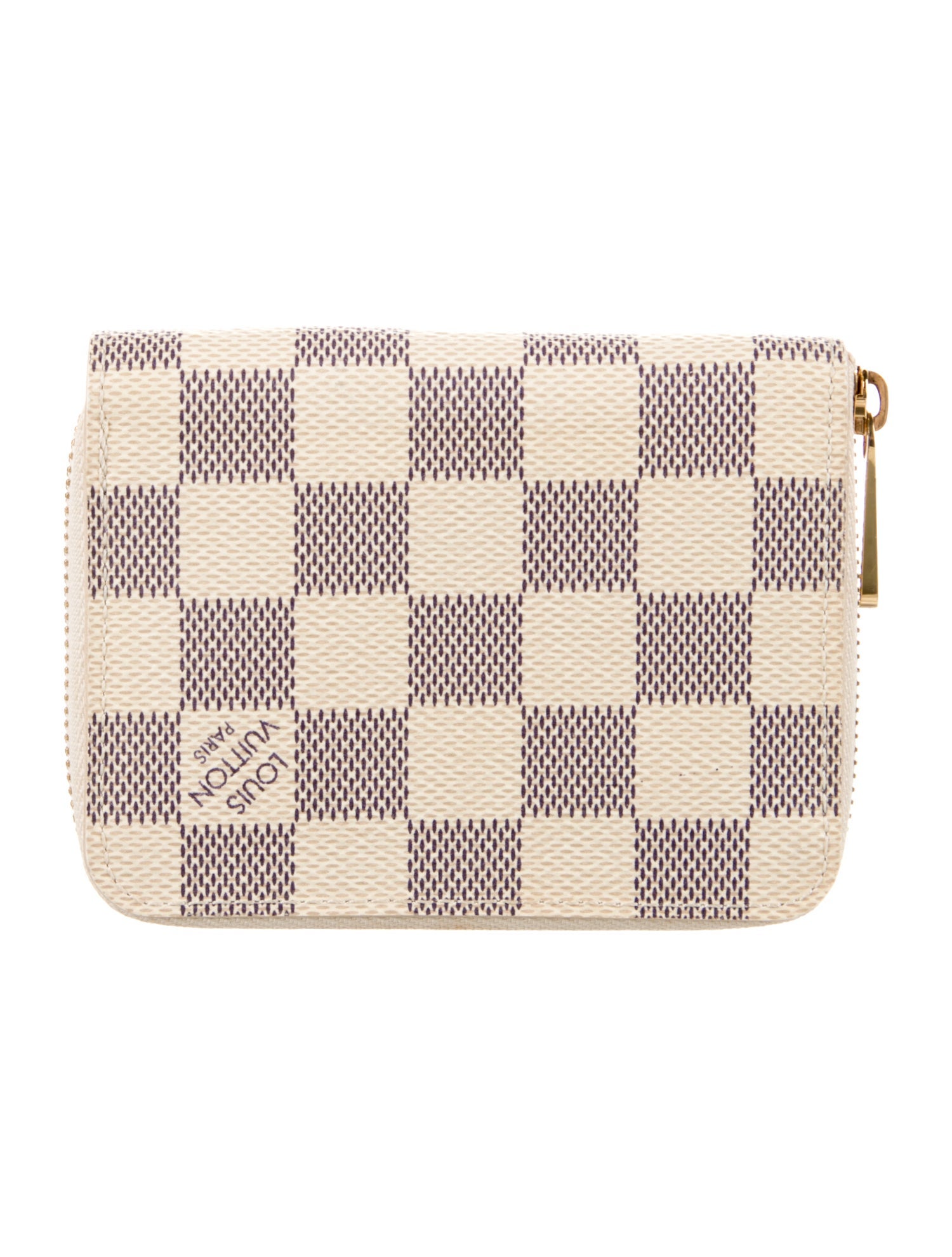 Louis Vuitton Damier Azur Pattern Coated Canvas Zippy Coin Purse