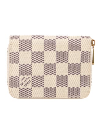 Louis Vuitton Damier Azur Pattern Coated Canvas Zippy Coin Purse