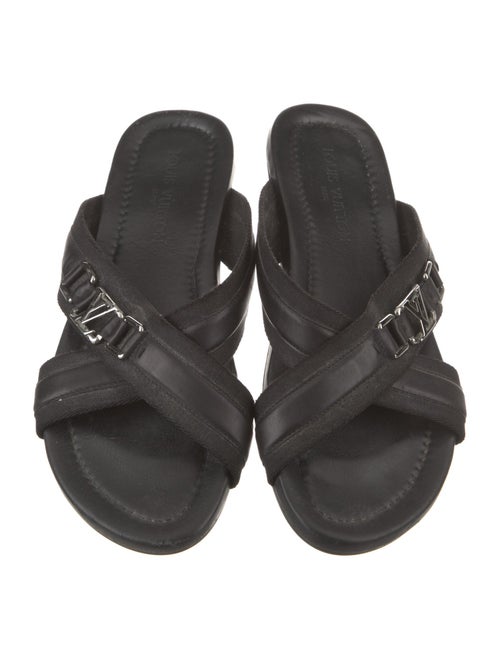 Louis Vuitton Leather Slides