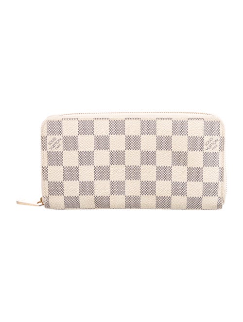 Louis Vuitton Damier Azur Pattern Coated Canvas Zippy Wallet