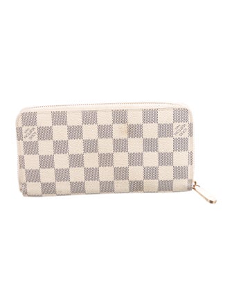 Louis Vuitton Damier Azur Pattern Coated Canvas Zippy Wallet