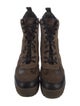 Louis Vuitton LV Monogram Suede Combat Boots