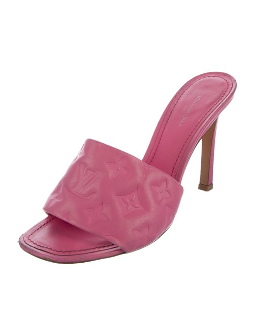 Louis Vuitton Monogram Pattern Leather Slides