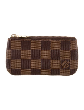 Louis Vuitton Damier Ebene Pattern Coated Canvas Zippy Coin Purse