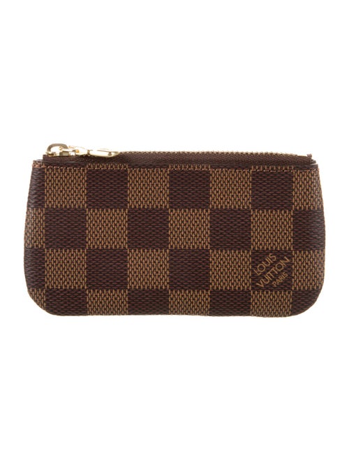 Louis Vuitton Damier Ebene Pattern Coated Canvas Zippy Coin Purse
