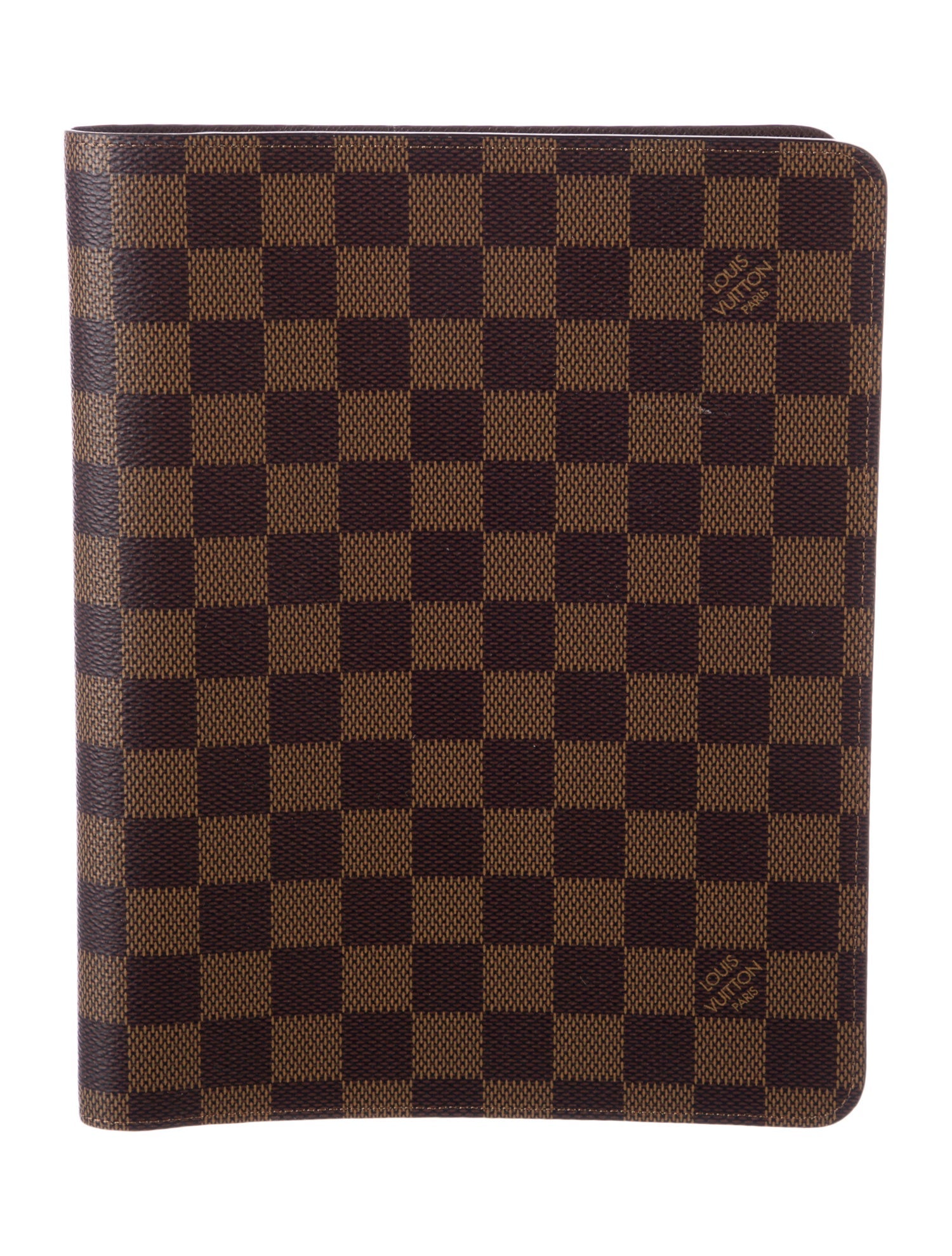 Louis Vuitton Damier Ebene Desk Agenda Cover