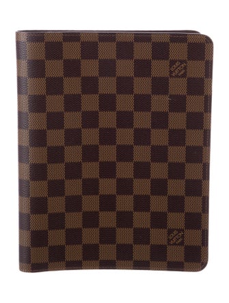 Louis Vuitton Damier Ebene Desk Agenda Cover