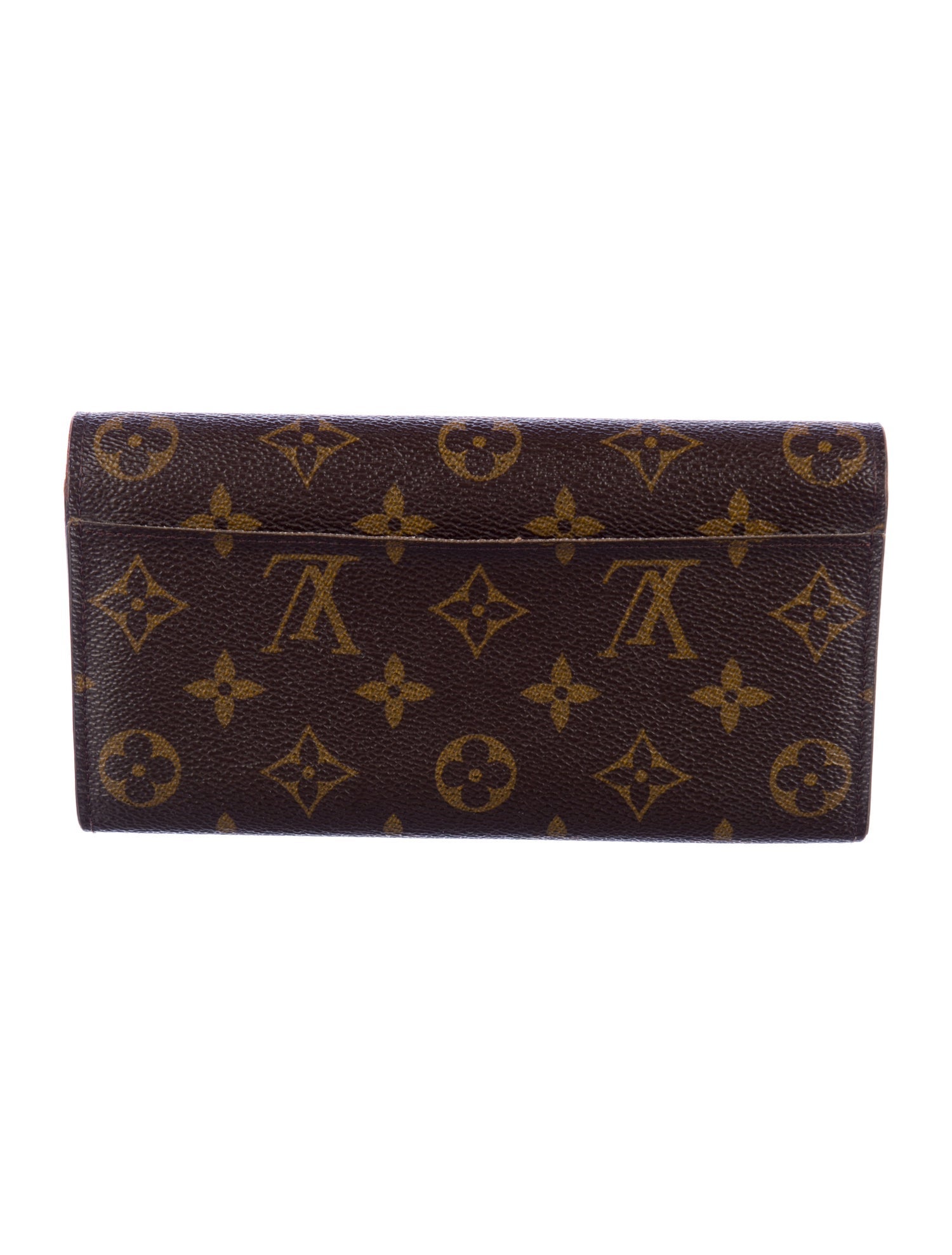 Louis Vuitton LV Monogram Coated Canvas Sarah Wallet