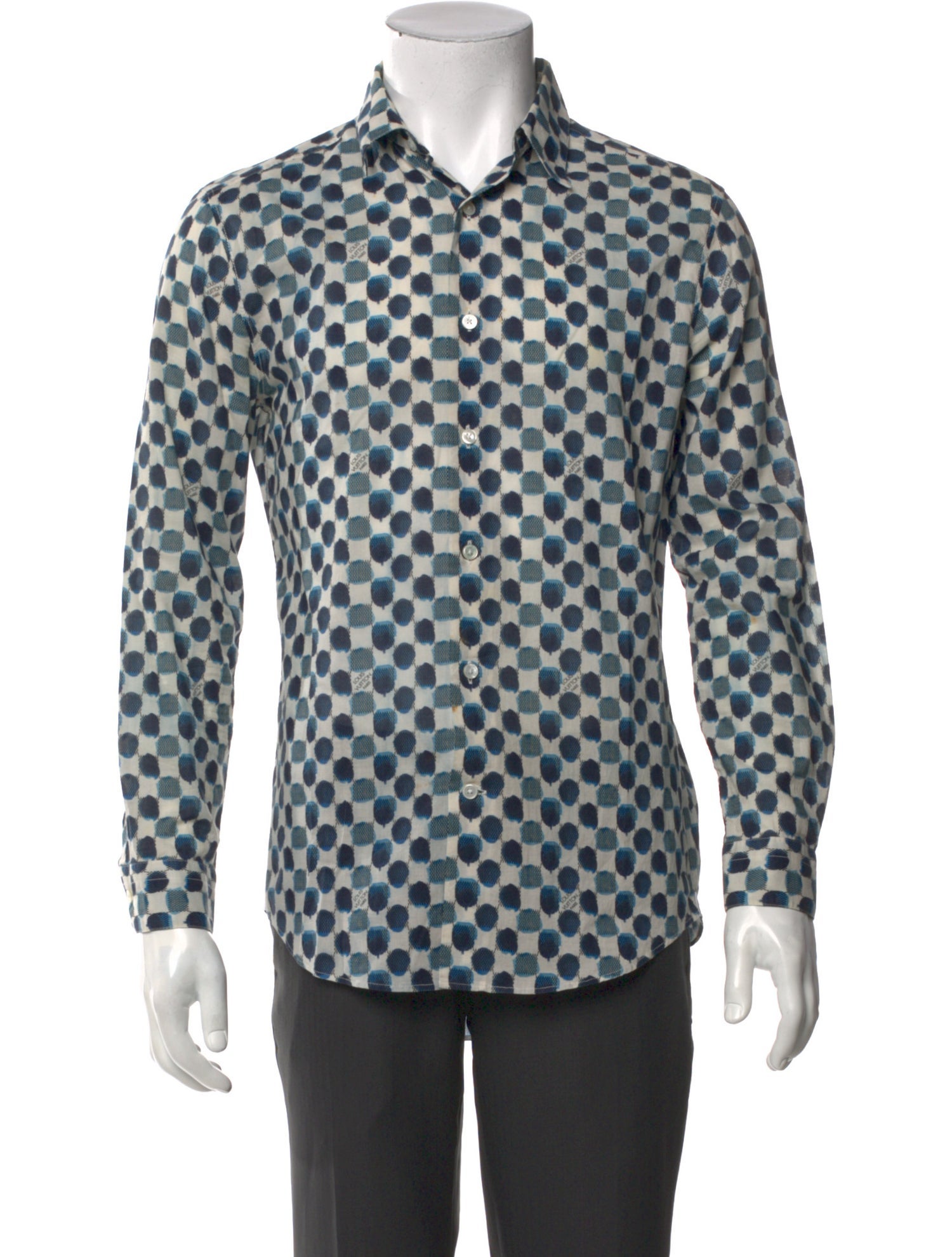 Louis Vuitton 2012 Plaid Print Shirt