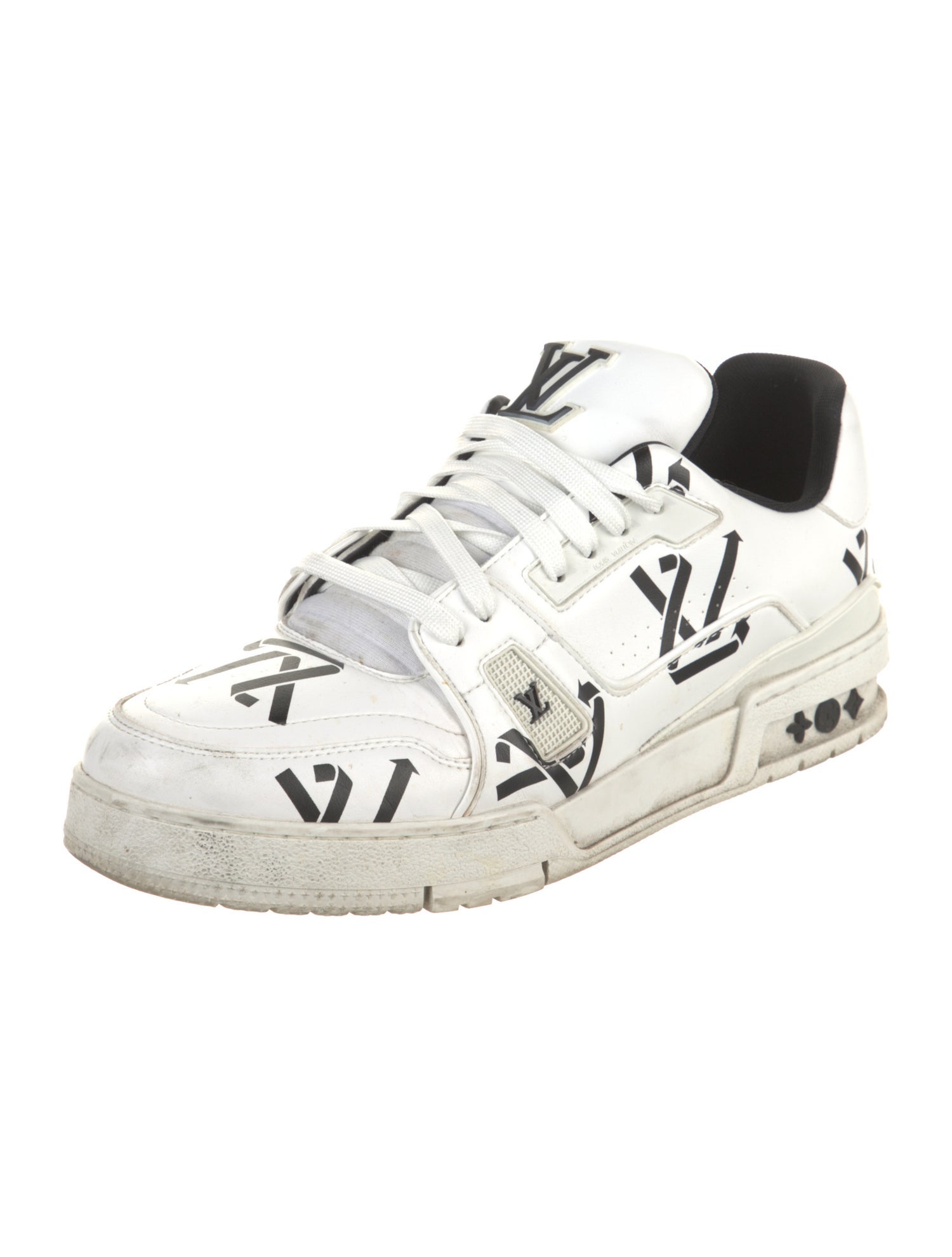 Louis Vuitton Leather Printed Sneakers