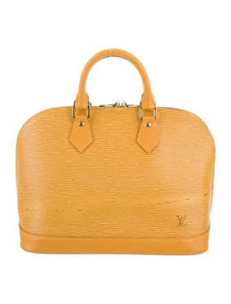 Louis Vuitton Saffiano Leather Top Handle Bag