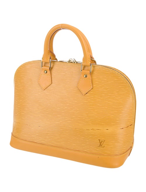 Louis Vuitton Saffiano Leather Top Handle Bag
