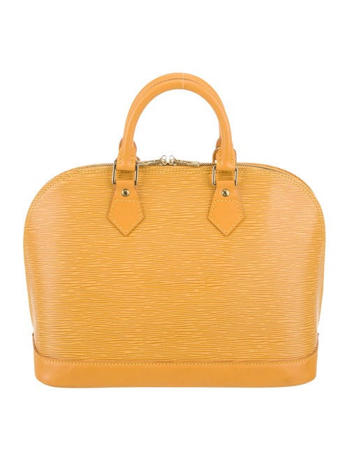 Louis Vuitton Saffiano Leather Top Handle Bag