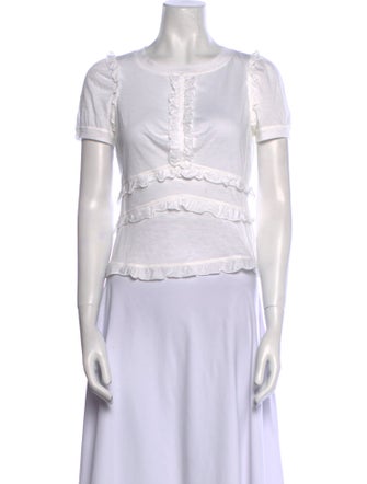 Louis Vuitton Late 1990's - Early 2000's Bateau Neckline Top