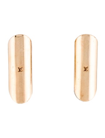 Louis Vuitton Crystal V Volt Triangle Hoop Earrings